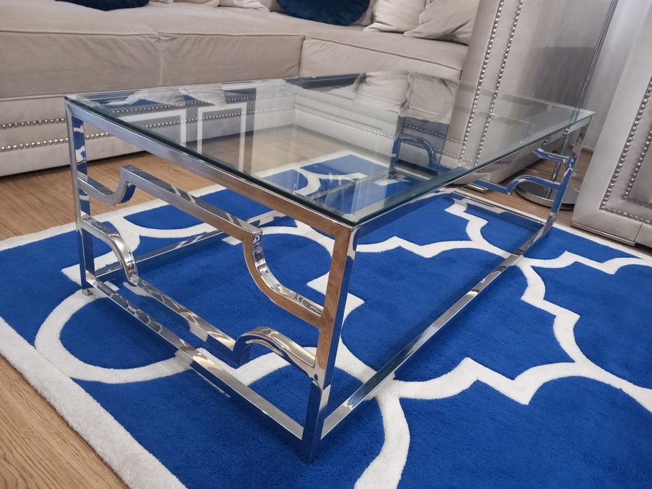 Stolik kawowy chrom glamour Signal