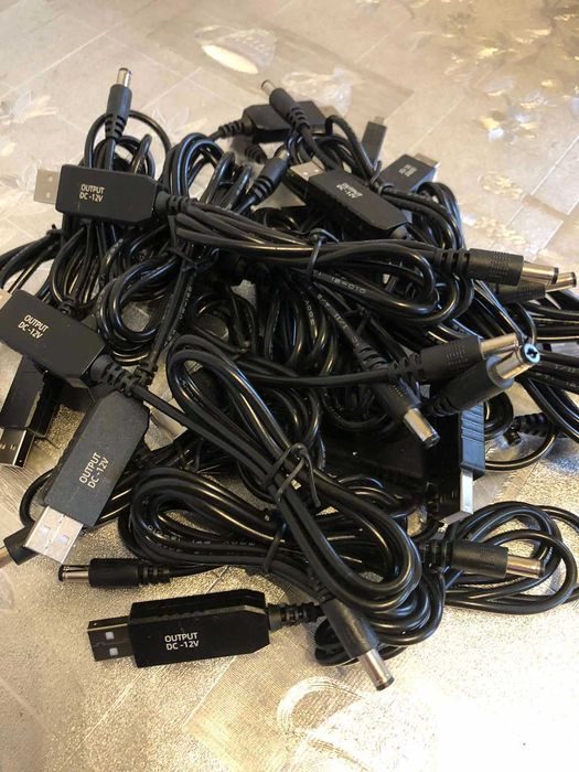 Кабель USB 5V-DC 12V. Для підключення роутера до павербанка