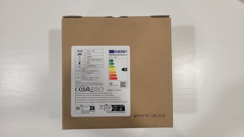 Luz LED de teto 4Pack 5000K Branco 15Watt 18CM