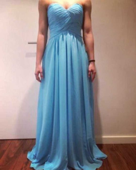 Vestido Simples de Casamento/ Baile/ Gala