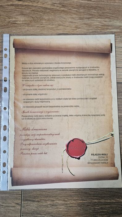 Szafka nocna kolonialna drewniana Polaszek 2 sztuki