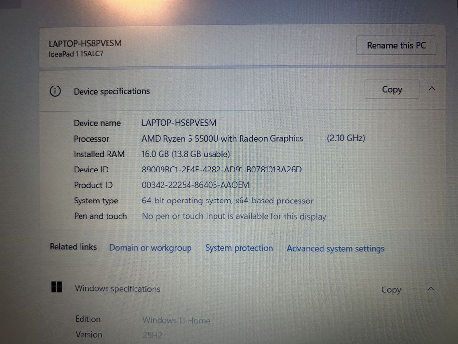 Lenovo LAPTOP usado, bom estado. Fotos recentes