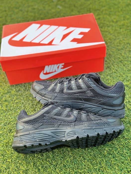 Оригінал Кросівки Nike P-6000 Premium Triple Black Найки чорні