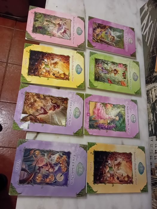 Conjunto de 8 Livros Colecção Disney Fadas