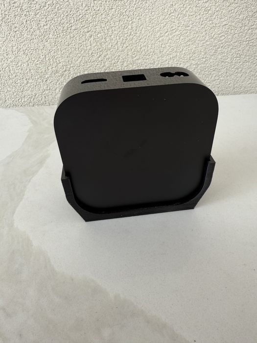 Uchwyt do Apple TV 4k 2022- druk 3D, wentylowany, montaż taśma/śruby