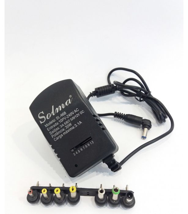 Универсальный блок питания 3V 4,5V 6V 9V 12V SL-668 3А 7 штекеров 30W.