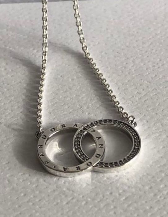 Pandora Naszyjnik złączone koła