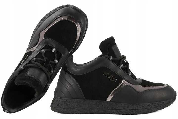 Skórzane BUTY/Sneakersy/Damskie/Przejściówki/Nowe/Czarne ''39'' Filippo