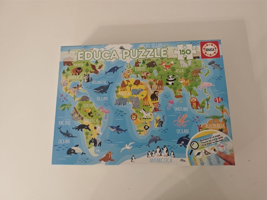 Puzzle 150 peças mapa mundo
