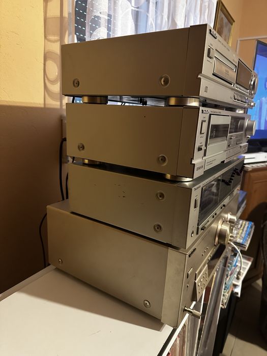 Wieża Technics—srebrna-pięć— elementów SADA8,SH-8055,SL-PG500,SL3,R355