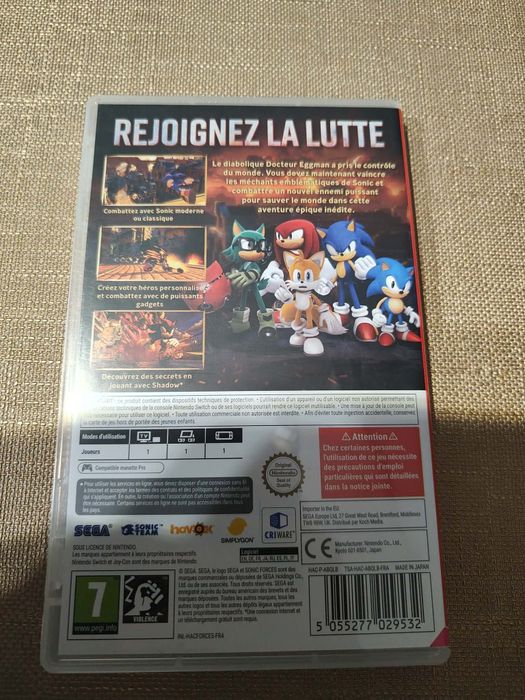 Sonic Forces Nintendo Switch