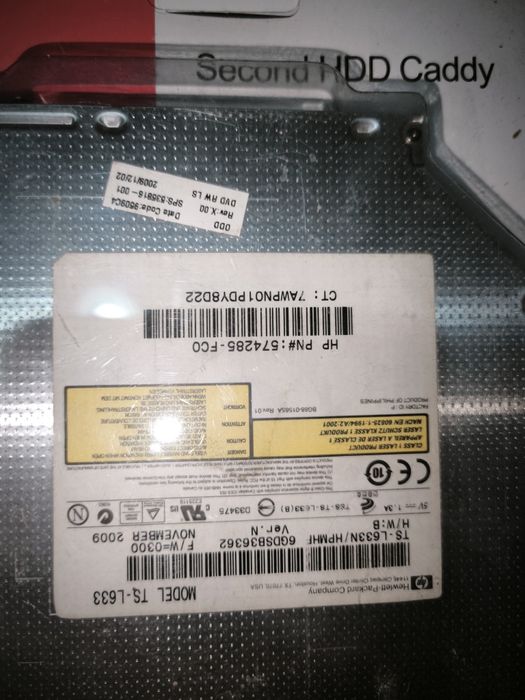 Новый оптический привод DVD-RW HP TS-L633 SATA (в упаковке)
Описание