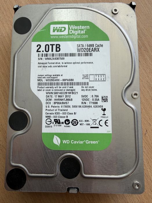 Жорсткий диск HDD 2TB