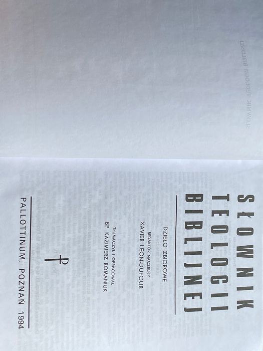 Słownik teologii biblijnej - Xavier Leon-Dufour