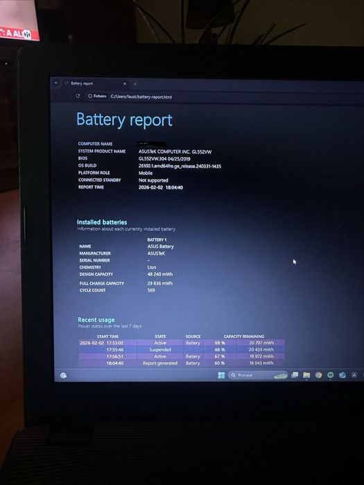 Portatil Gaming Asus ROG GL552VW