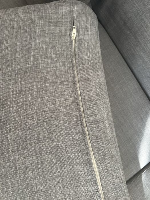 Sofa de 3 lugares cinzento