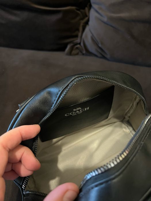 Сумка чорна coach жіноча дешево