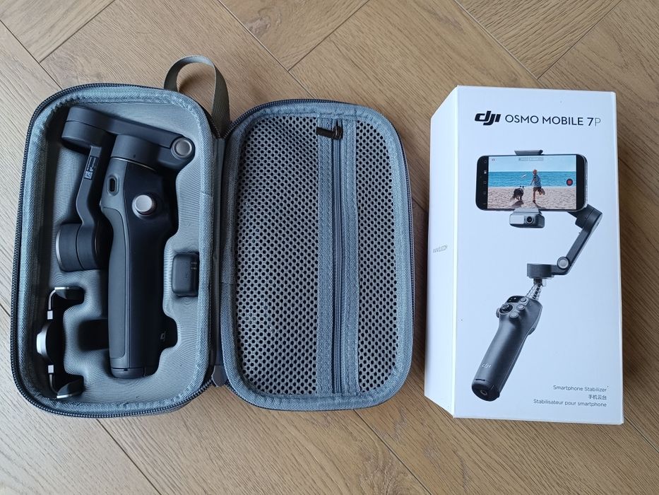 Gimbal DJI osmo mobile 7p stan jak nowy + twarde etui