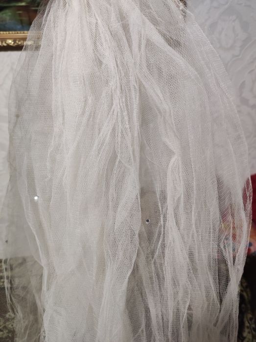 Фата цвета шампань