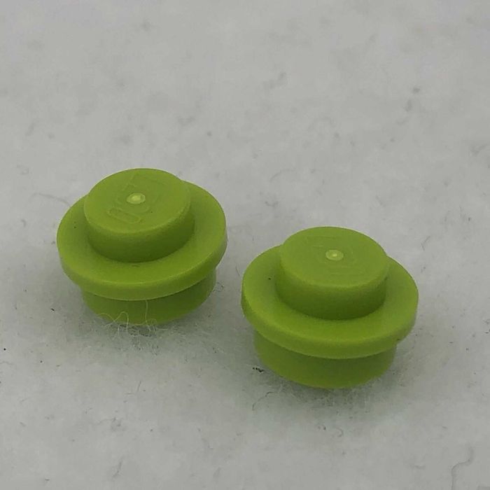 LEGO Płytka okrągła 1x1 Groszek limonka Lime 4073