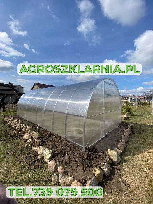 Szklarnia poliwęglan 4mm/6mm 2,4x4m,3x4,3x6m,3,5x6m itd Dostawa Gratis