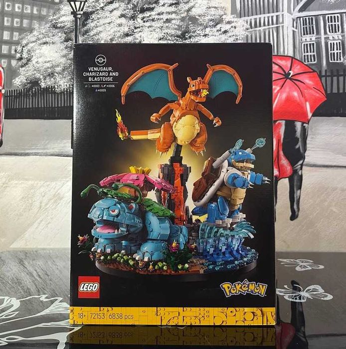 Конструктор LEGO Pokemon 72153 Венузавр, Чарізард і Бластойз