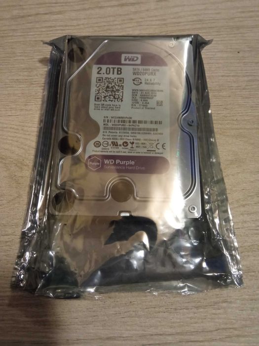Dysk  WD20PURX 2TB , dysk sprawny bez, wad ukrytych