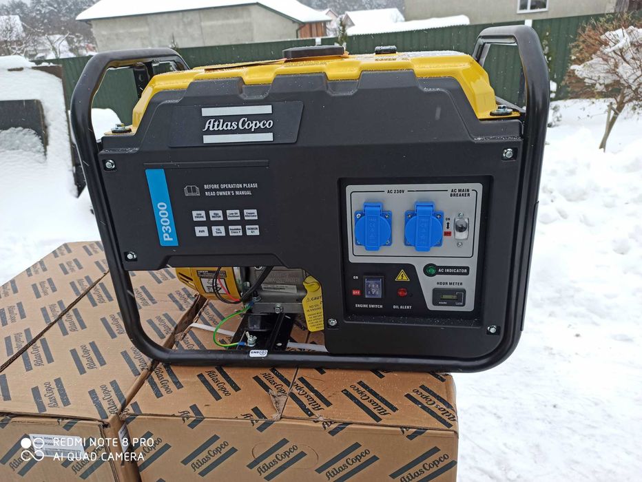 Генератор бензиновий Atlas Copco P3000  2.5KW