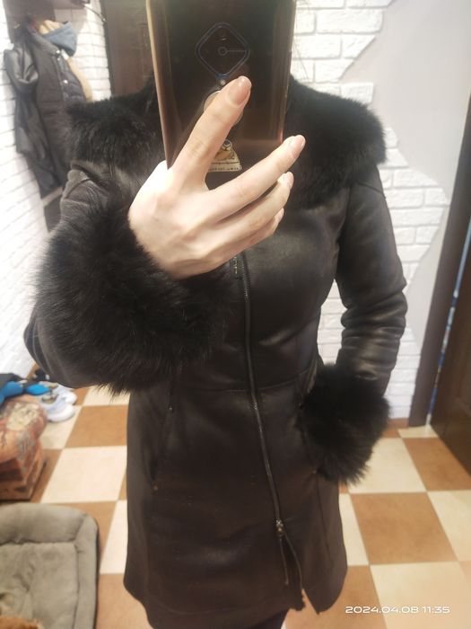 Продам шкіряну Дублянку 44р(S)