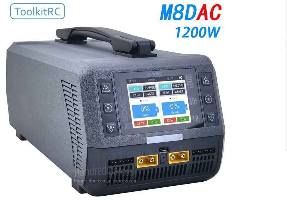 Блок живленя ToolkitRC M8DAC 1-8S 1200W (2 x 600W 30A)