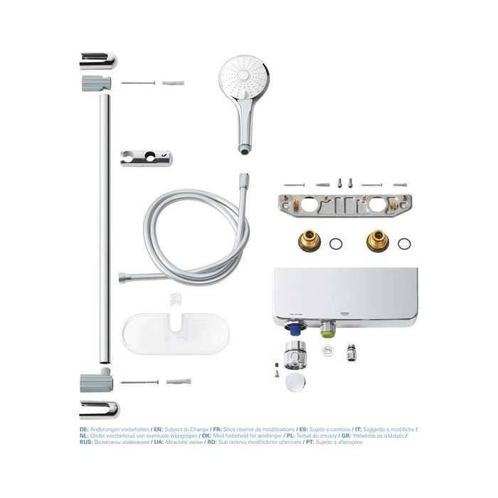 GROHE Grohtherm SmartControl — termostatyczna bateria prysznicowa, model 34719000