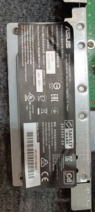 Asus VG32V Płyty główne