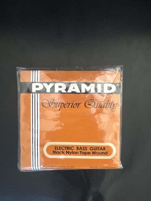 Cordas PYRAMID Black Nylon Tape Wound para Baixo Elétrico – Novas (Made in Germany)