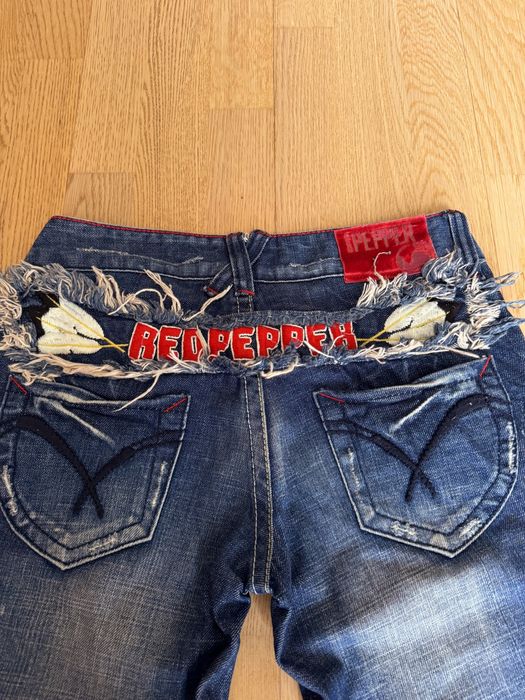 Red Pepper flared jeans /bootcut / клеш джинсы. Длина 105