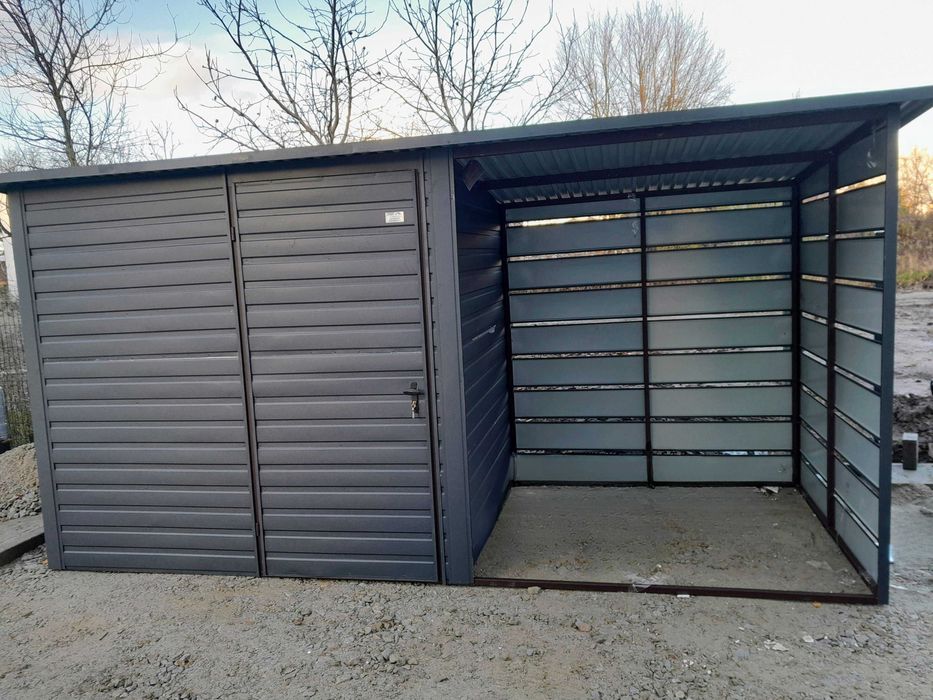 Schowek narzędziowy 2,50x2 + 2x2 wiaty panelowej / domek narzędziowy