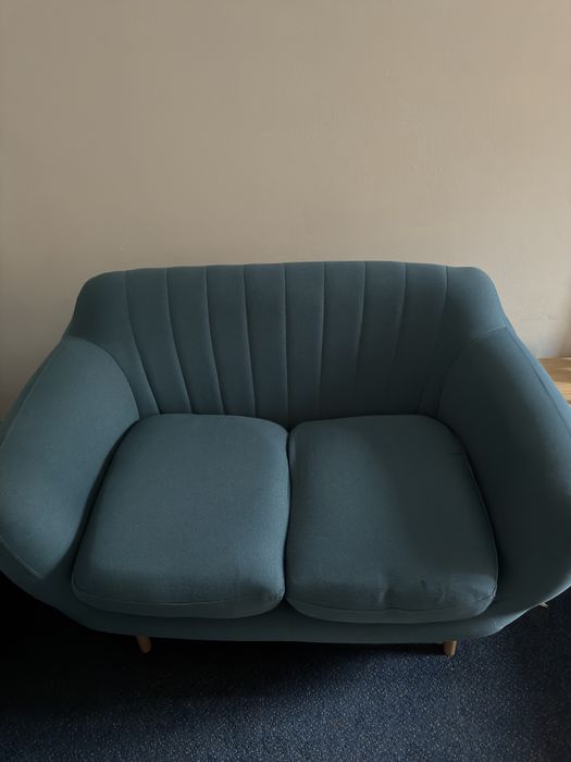 Kanapa + fotel w kolorze turkusowym