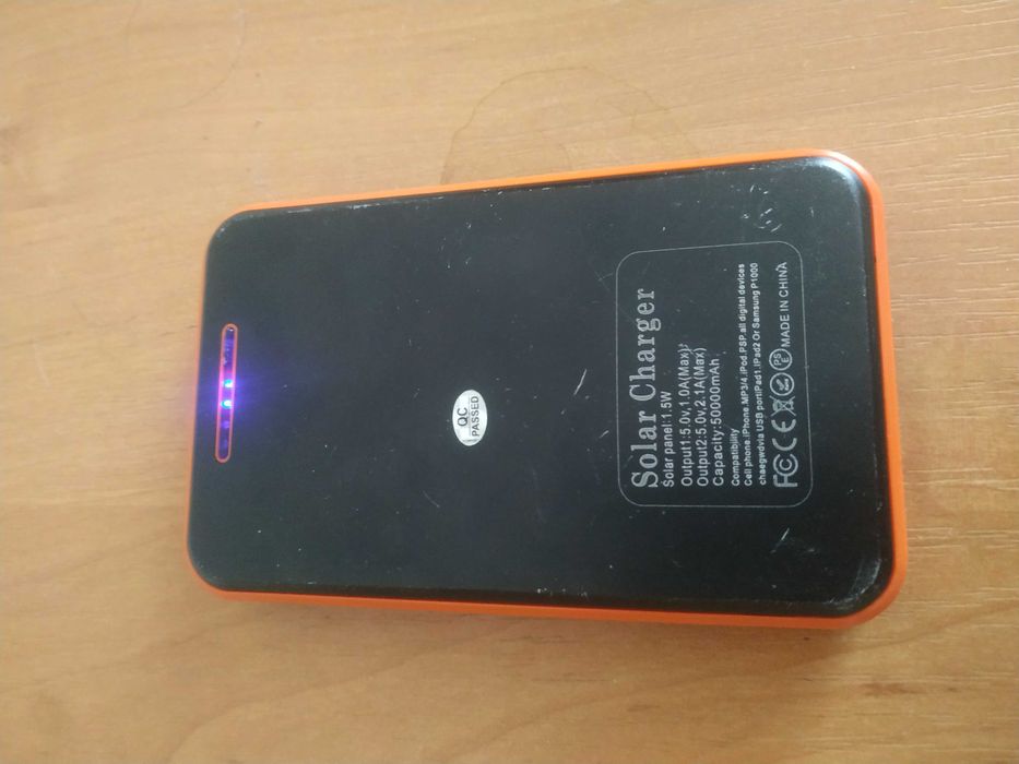 Павербанк 50000 mAh, б/в, сонячна батарея