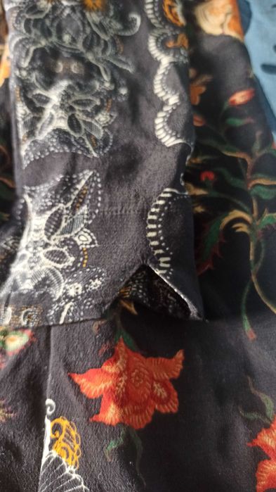 Desigual bluzka kolorowa tiulowa 38