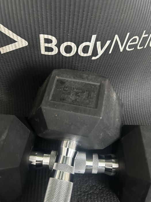 Hantle stalowe gumowane 12, 5 kg