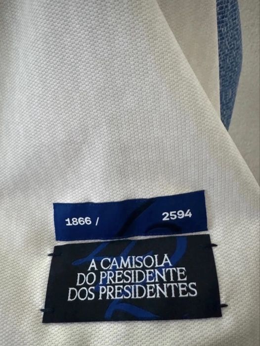 Camisola comemorativa Presidente dos Presidentes