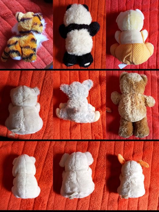 Conjunto de 9 Peluches
