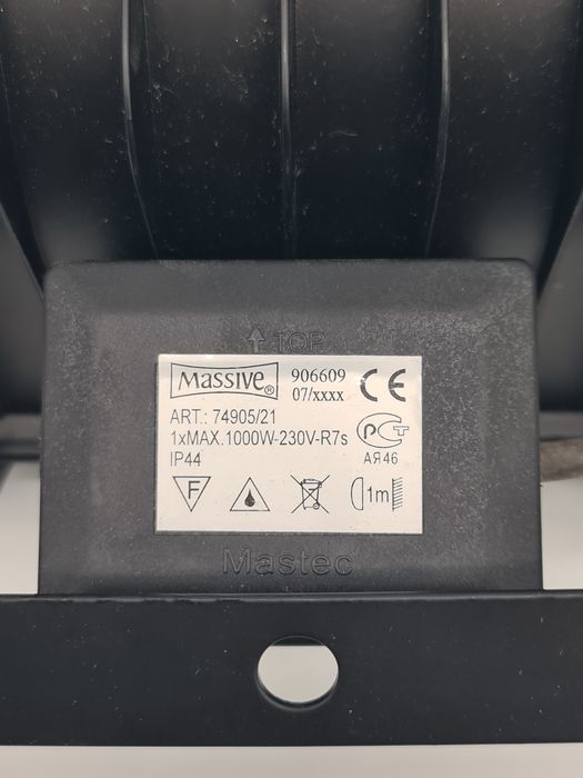 Projector de halogéneo 18x25cm 1000W