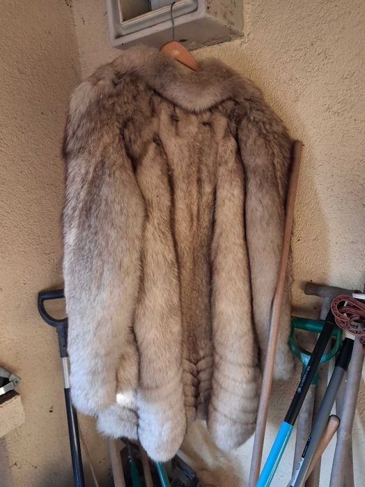 Orginalne Futro ze srebrnych lisów zaginiona moda