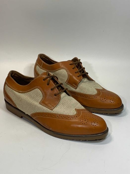 Чоловічі туфлі, броги оксфорді парусин р 43 (28 см.) Уцінка  нове