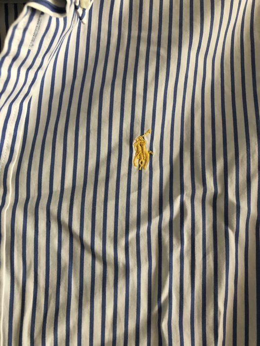 Slimowana meska koszula w paski ralph lauren s