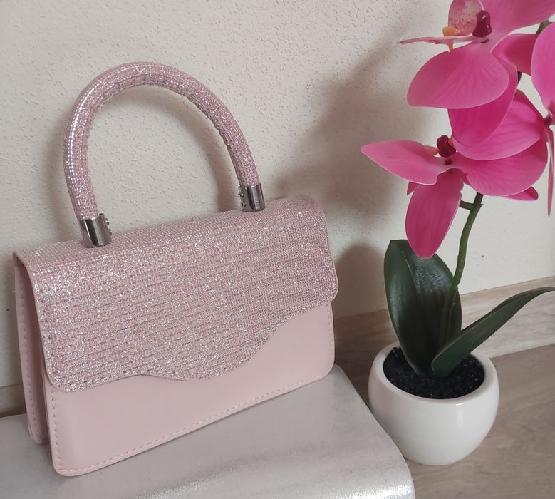 Torebka kuferek różowa