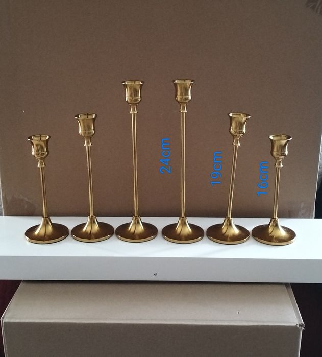 Zestaw świeczników 6szt