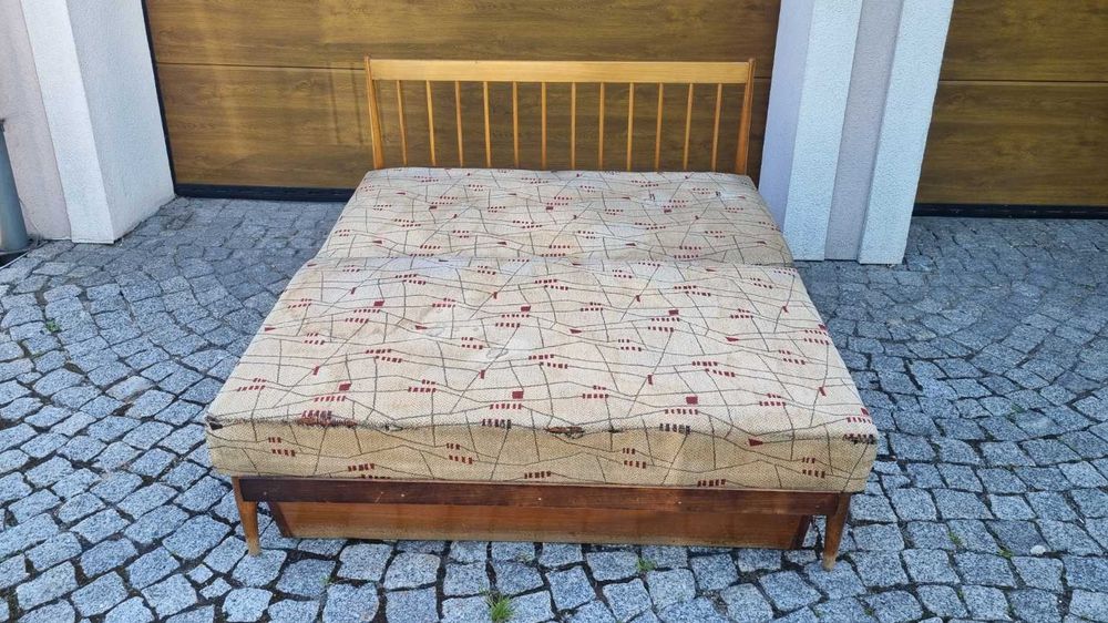 Sofa modułowa rogówka Design PRL lata 60 Polska do renowacji