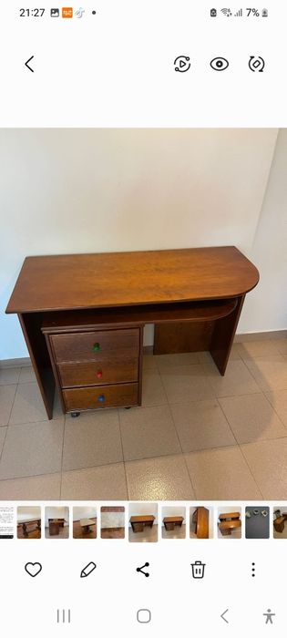 Secretaria em madeira