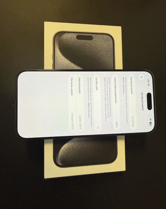 Iphone 15 pro max 256 bateria 100%